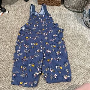 Duluth Trading Co Print Overalls shorts